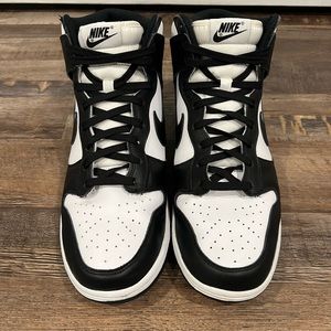 Nike Dunk High Black/White Size 10.5